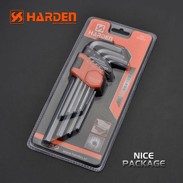 9Pcs Medium Hex Key Wrench