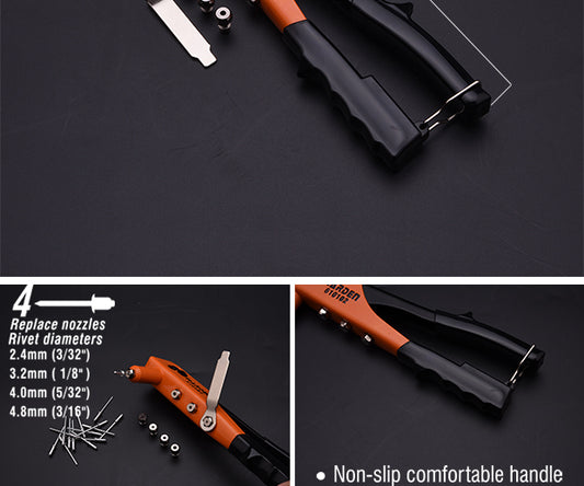 Hand Riveter 240mm (9.5") High shock resistant Cr-Mo alloy steel clamp units