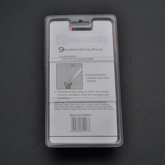 9Pcs Medium Ball Key Wrench