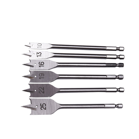 6Pcs Flat Wood Bits Set