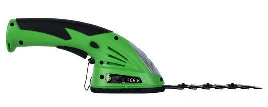 7.2V 2-in-1 Cordless Hedge Trimmer With Rechargeable Lithium-Ion Battery Built-in