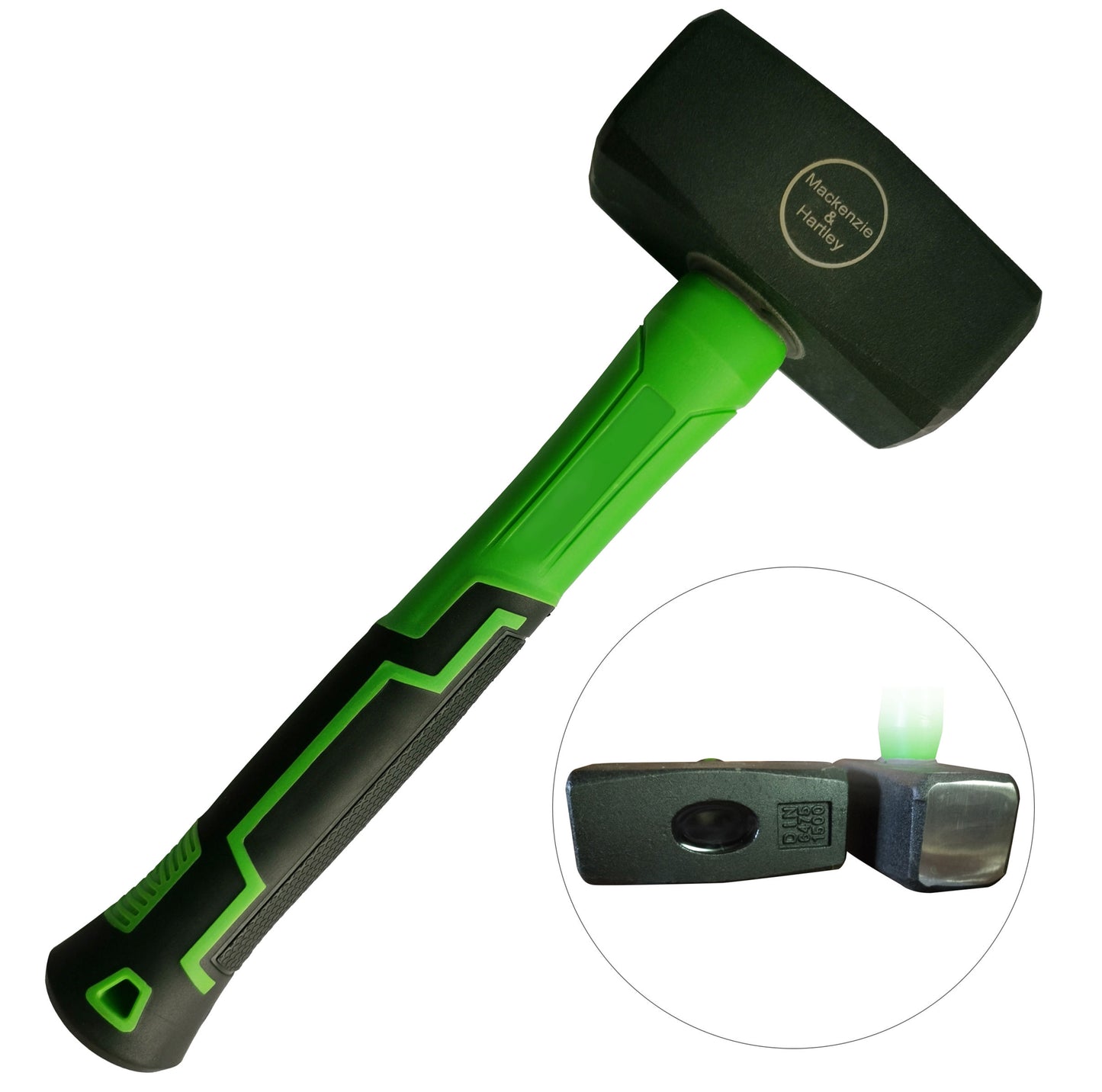 1.5kg/3.3lbs Club Hammer Fibreglass Antivibe DIN 6475 Certified