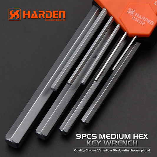 9Pcs Medium  Hex Key Wrench
