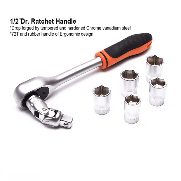 Cantilever Tool Box with Eva form Holding 77 piece Tool Set