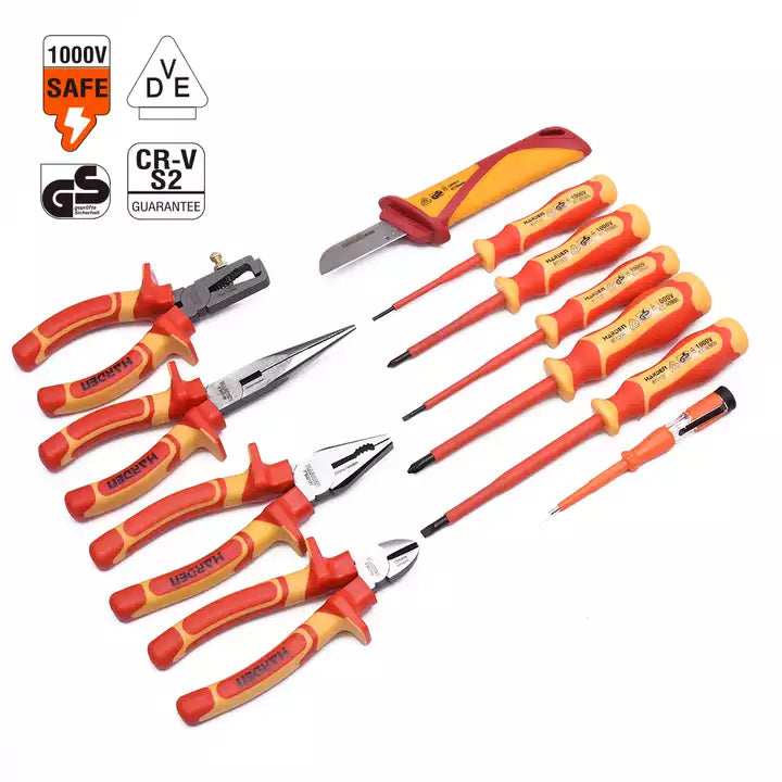 VDE/GS certificate 1000v safe 11Pcs Insulated Tools Set (Storage case included)